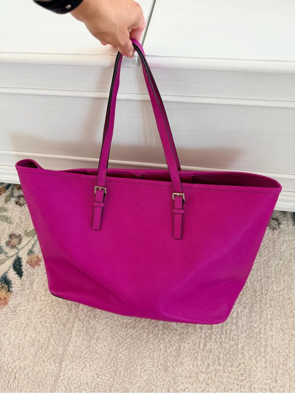 Michael Kors Bright Fuchsia Saffiano Tote